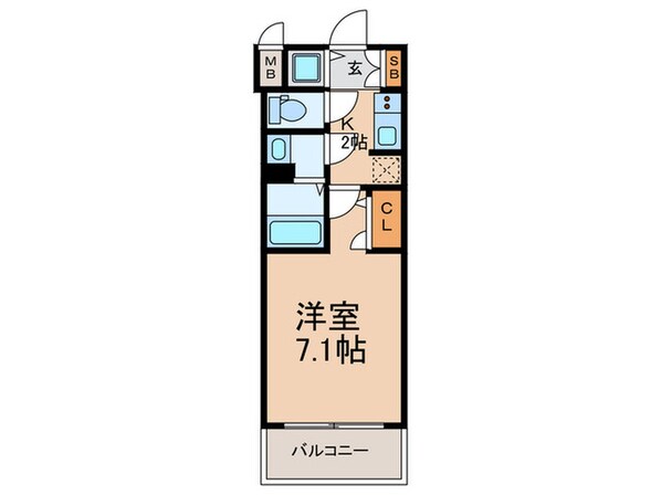 ﾌｧｰｽﾄﾌｨｵｰﾚ大阪城ｲｰｽﾄ(205)の物件間取画像